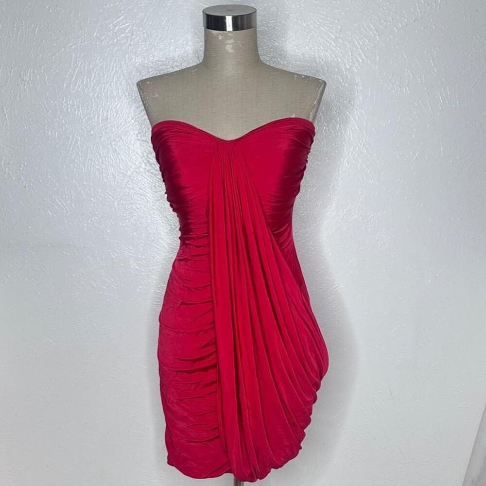 Bebe Women's Pink and Red Dress